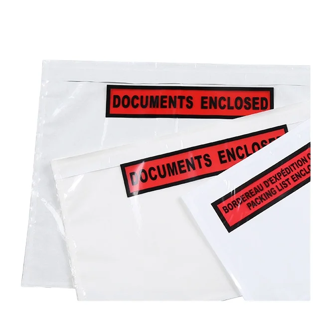 C6 Samoprzylepne koperty kurierskie na dokumenty z nadrukiem Packing list envelope for shipping C5 DIN lang CPP CPE film