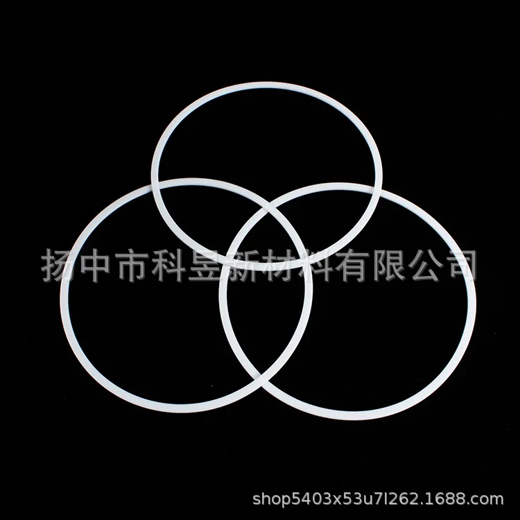 Factory supply PTFE gasket0Type seal ring Teflon flange White Shim can be customized