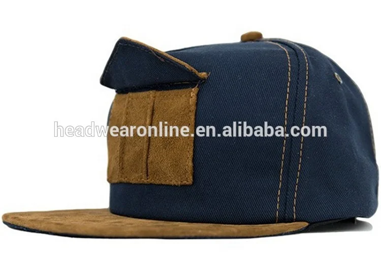 Модная крутая плоская шляпа rebate cap 5 панель с карманом