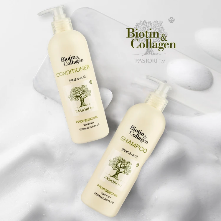Фирменный натуральный биотин коллагеновый шампунь для роста волос, шампунь и Кондиционер