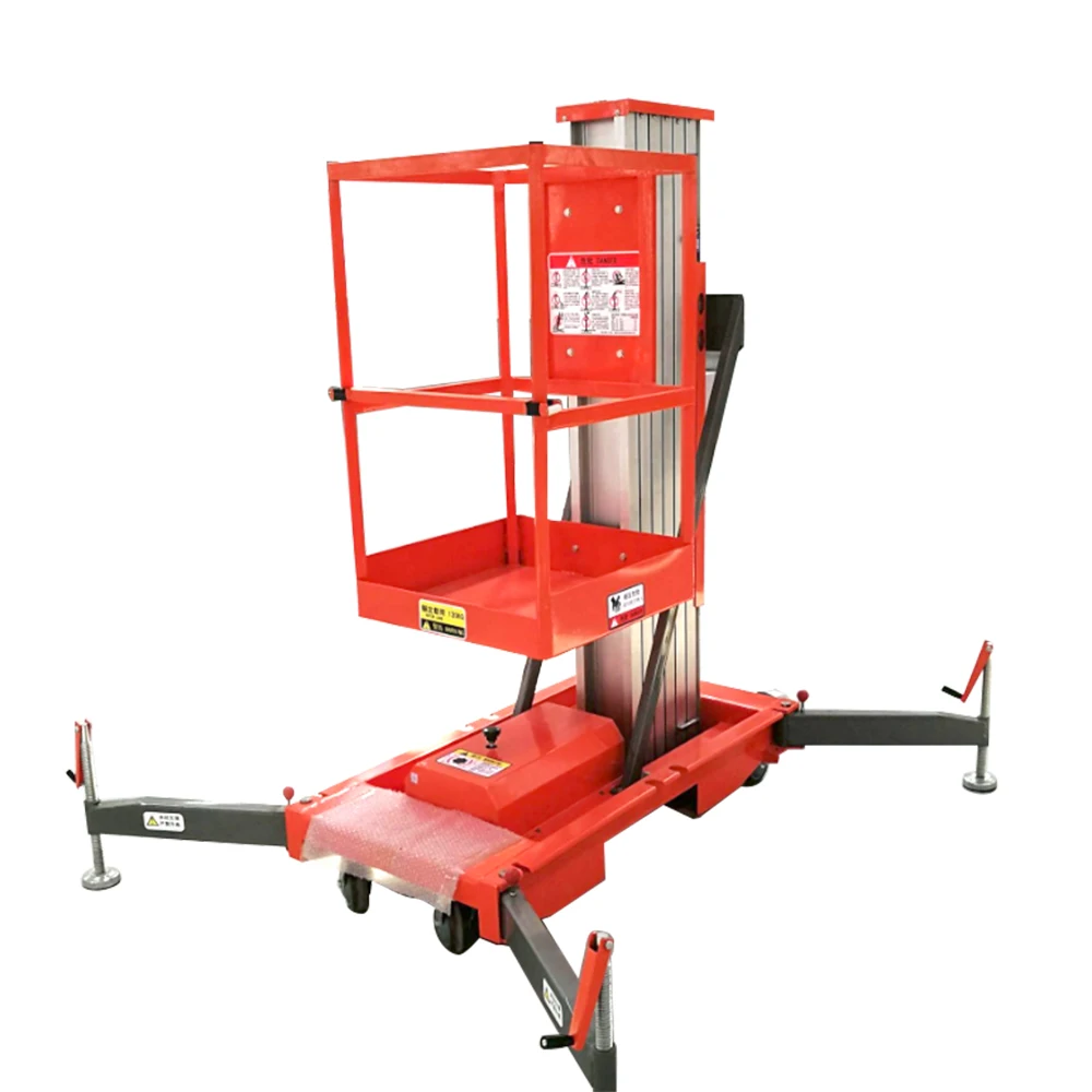 Транспортная смонтированная воздушная Рабочая платформа/Мачтовый подъемник из алюминиевого сплава