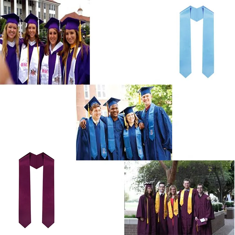 2024 Factory hot sell green graduation stole sublimation with quality logo