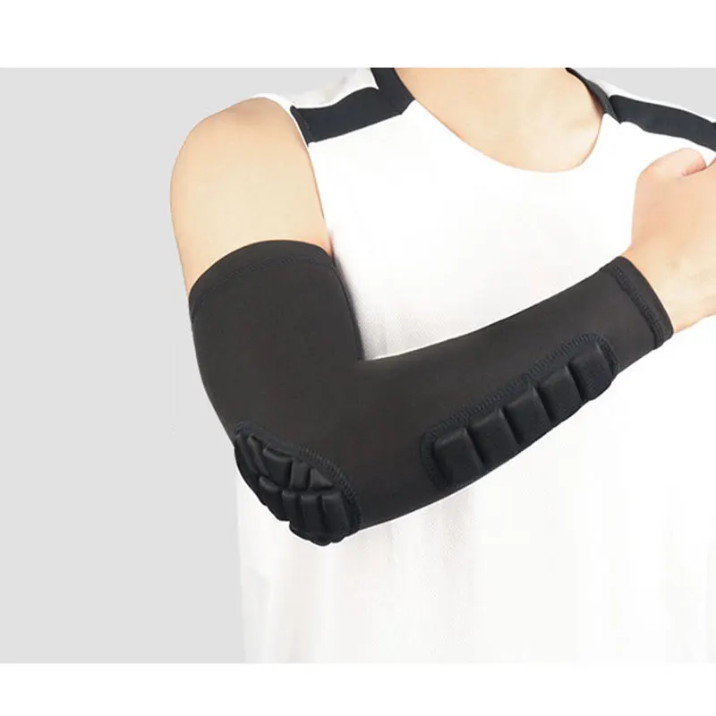 Wholesale Arm Sleeves Elastic Compression Elbow Pads Arm Protector Sleeve Joint Guard Elbow Pads Gym Sports Safety Arm Sleeve