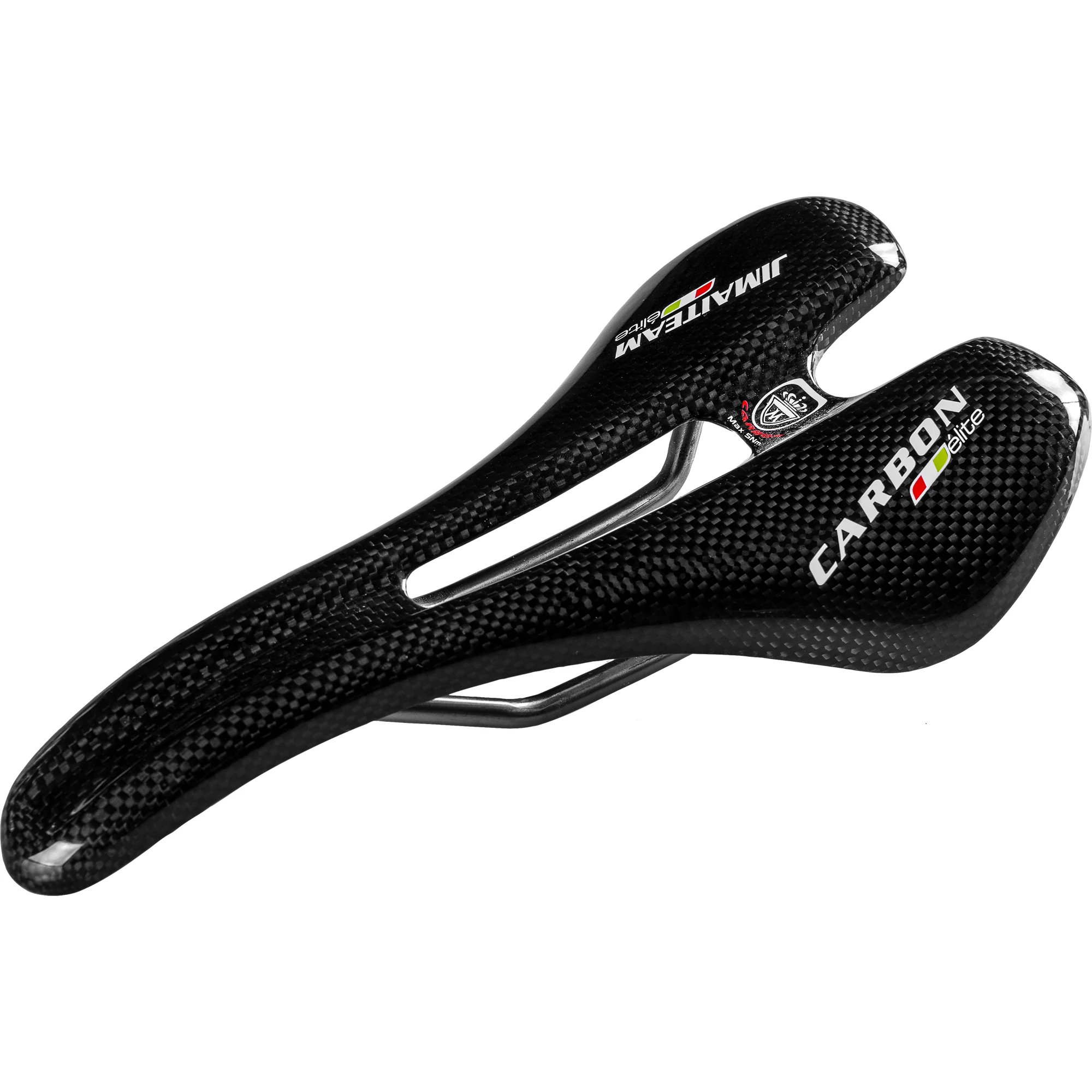 Wholesale JIMAITEAM 165g black glossy/matte carbon fiber with titanium alloy rail bicycle saddle