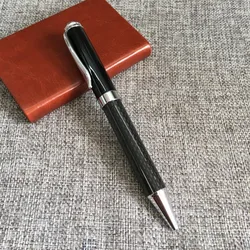 High Quality Biro Ballpoint Pen Heavy Luxury Logo Customized Metal Roller Ball Pen Carbon Fiber Pen