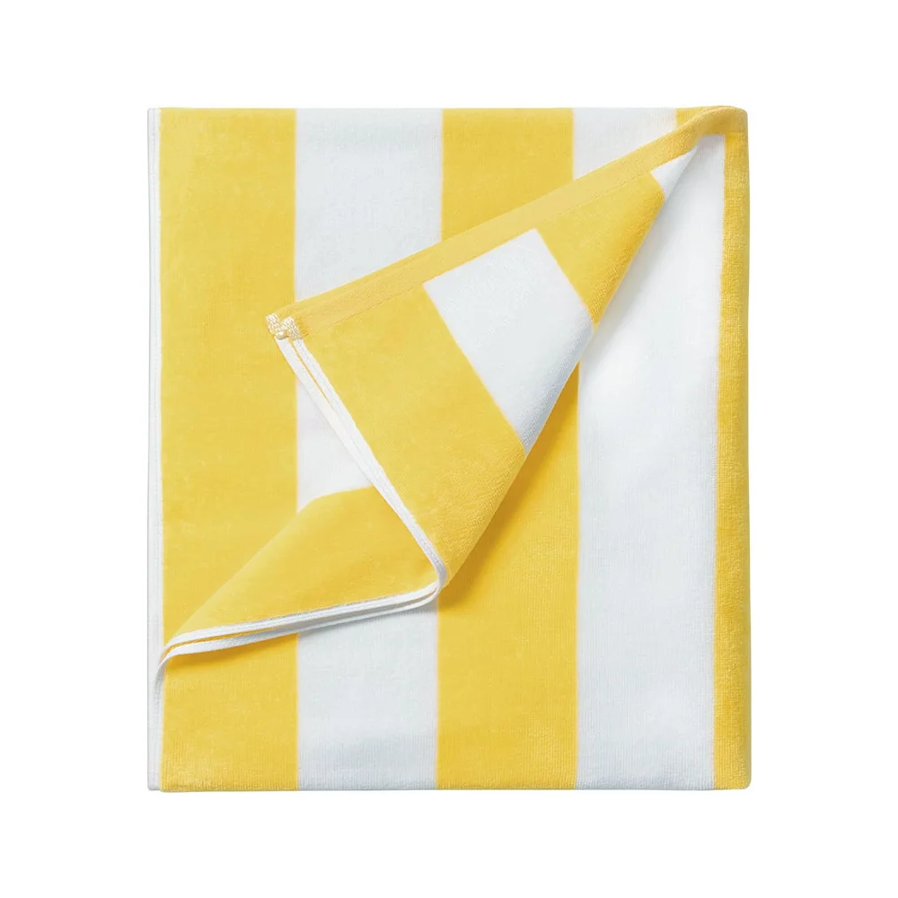 Высококачественные Супер Мягкие плотные 100% хлопковые махровые пляжные полотенца оптом очень большие полосатые