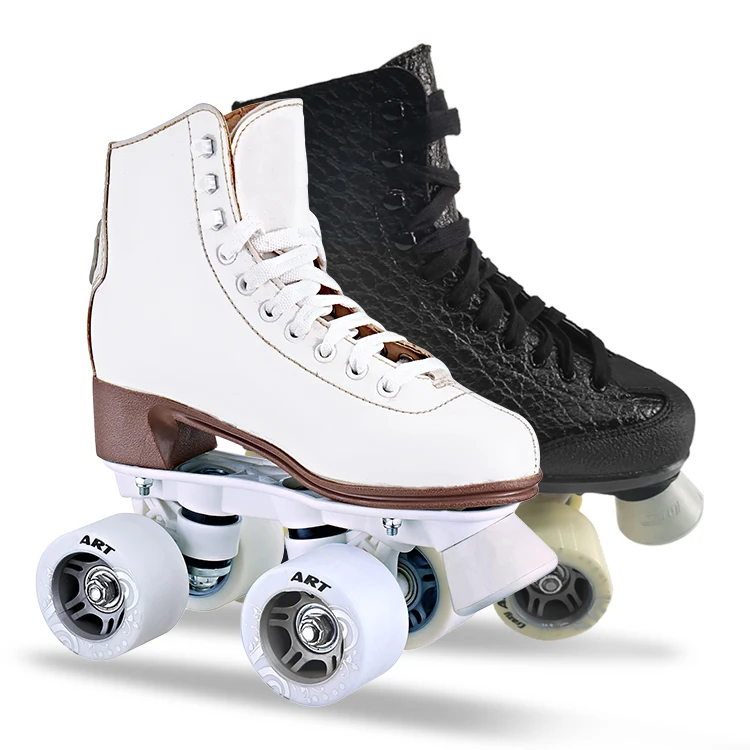 Factory Price OEM Customized Rental Double Row Four 4 Wheel Roller-Skate Shoes Boot Quad Roller Skate