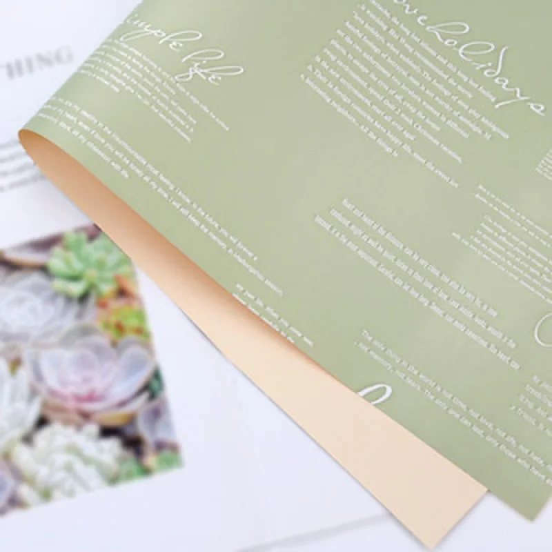 Gift Wrapping Paper Double-sided Color Film Flower Wrapping Paper Gift Wrap Paper Roll