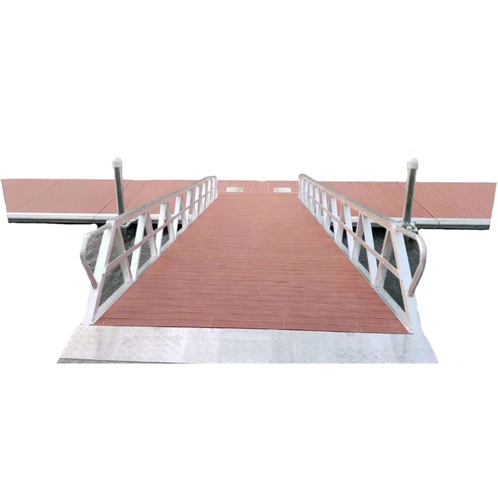 customization design galvanized steel gangway ladder ramp for pontoon boat dock port boarding