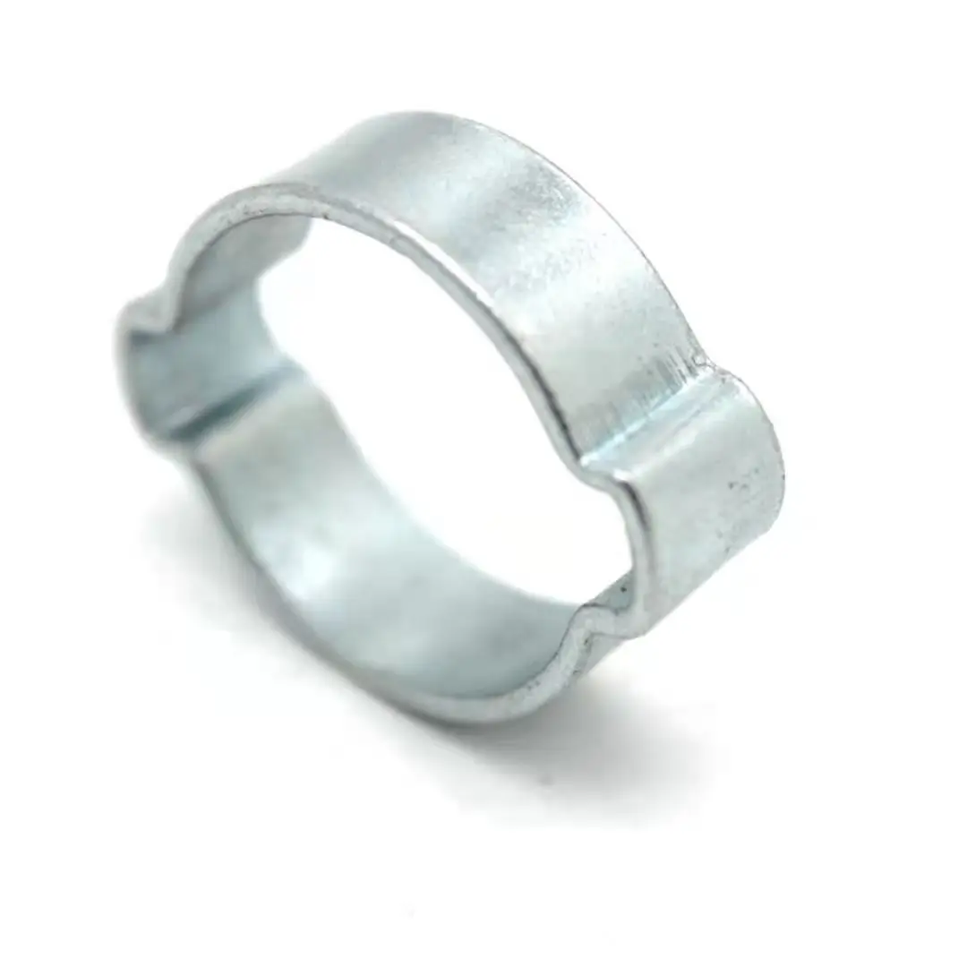 
white double ear hose clamp 