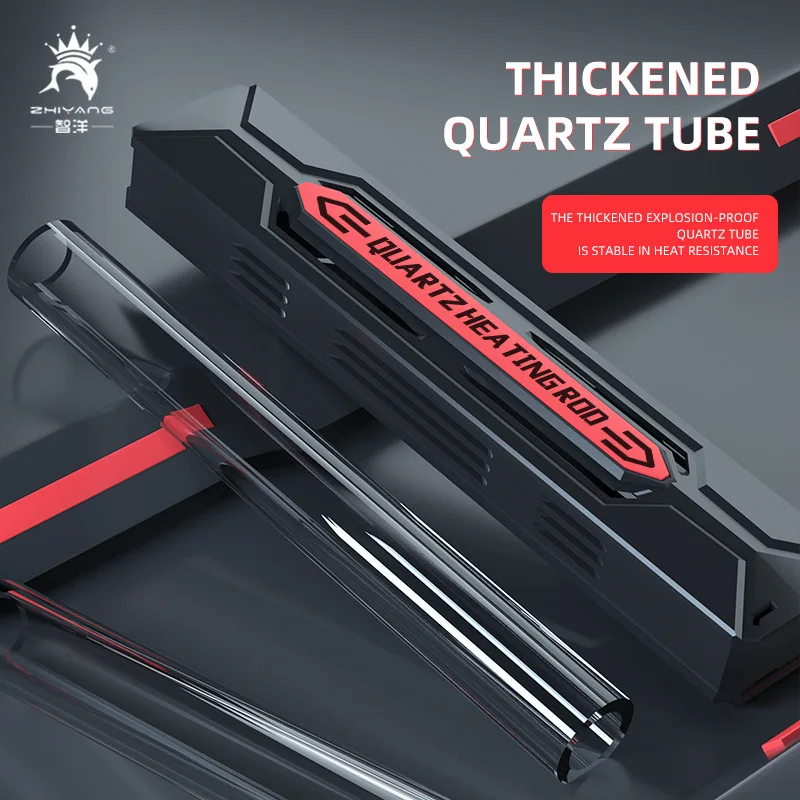 110V American standard fish tank heating rod European standard aquarium glass heater thermostatic protective cover quartz tube