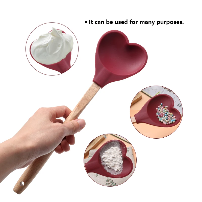Nonstick Heat Resistant Home and Kitchen Accessories Heat Resistant Silicone Spatula
