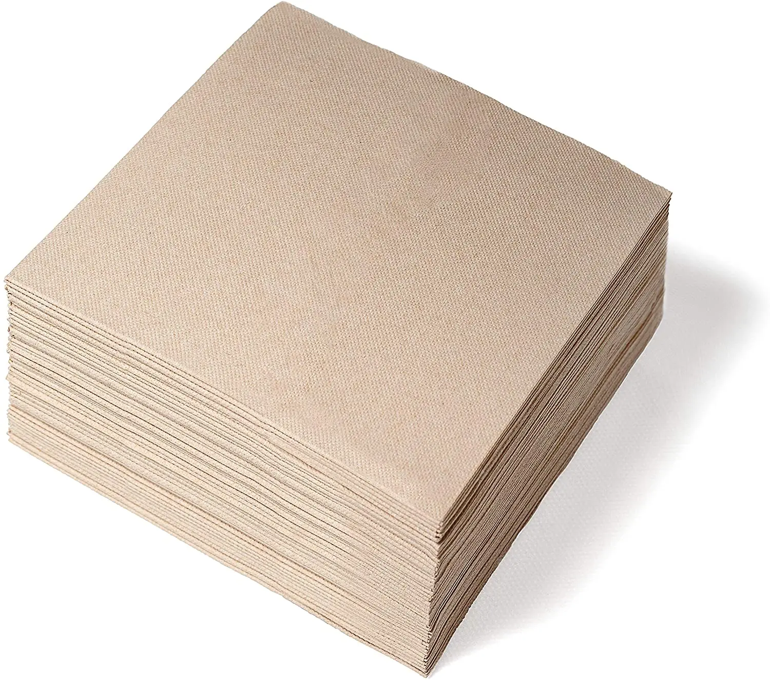 Bamboo pulp Custom printing Kraft paper napkin Unbleached brown napkin
