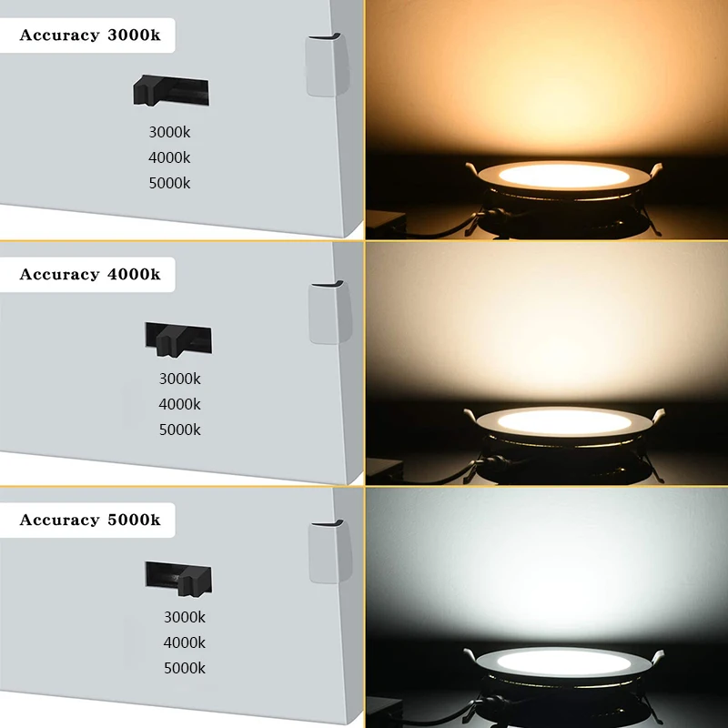 6 Inch 12W Recessed Ultra Thin Led Panel Light Retrofit Downlight Wafer Panel Ic Rated Etl Energystar Slim Panel Ceiling Light