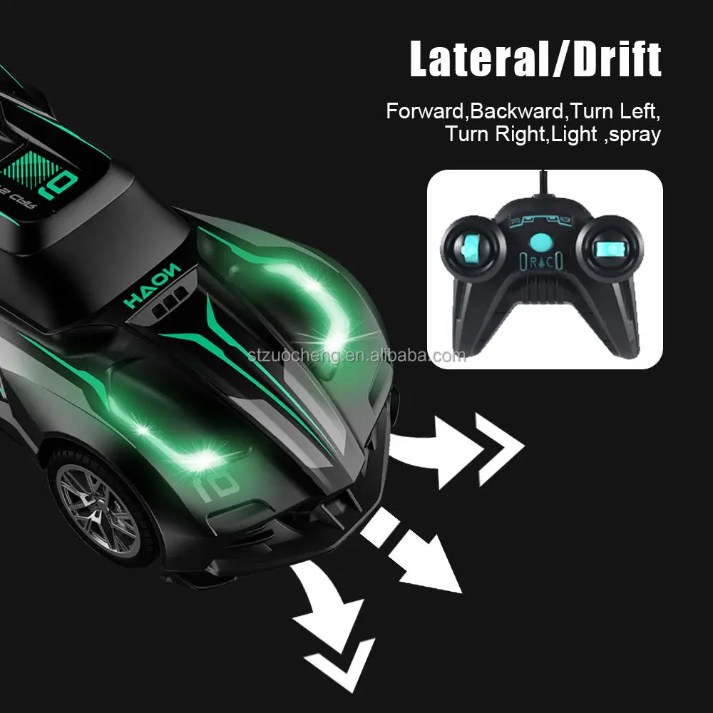 Wholesale 1:20 electric stunt radio control light spray racing car toys rc drift car for kids