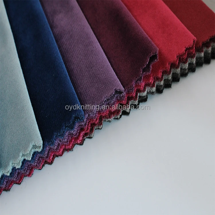 Plain Holland Velvet Fabric Plush Upholstery Fabric Velboa For Home Textile