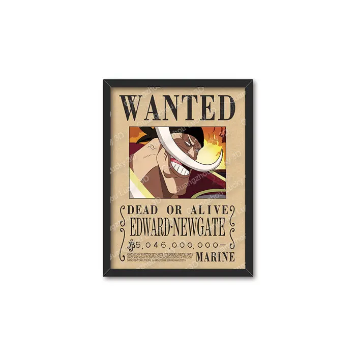 ONE PIECE 3D Lenticular Poster Animation Characters 3D Lenticular Pictures Luffy And Zoro 3D Anime Prints