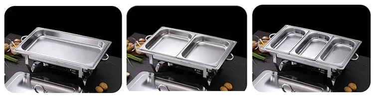 Party Wedding Restaurant Hotel Buffet With Luxurious gold chafing dishes fuel Arc Cover Stove Heating Device chafing dish