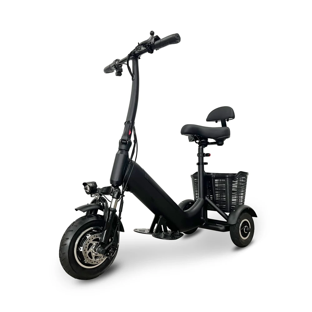 KSM-902  Tricycle Folding Lightweight Mobility Scooter 3 Wheel Tricycles Portable Mobility Scooter for Elderly