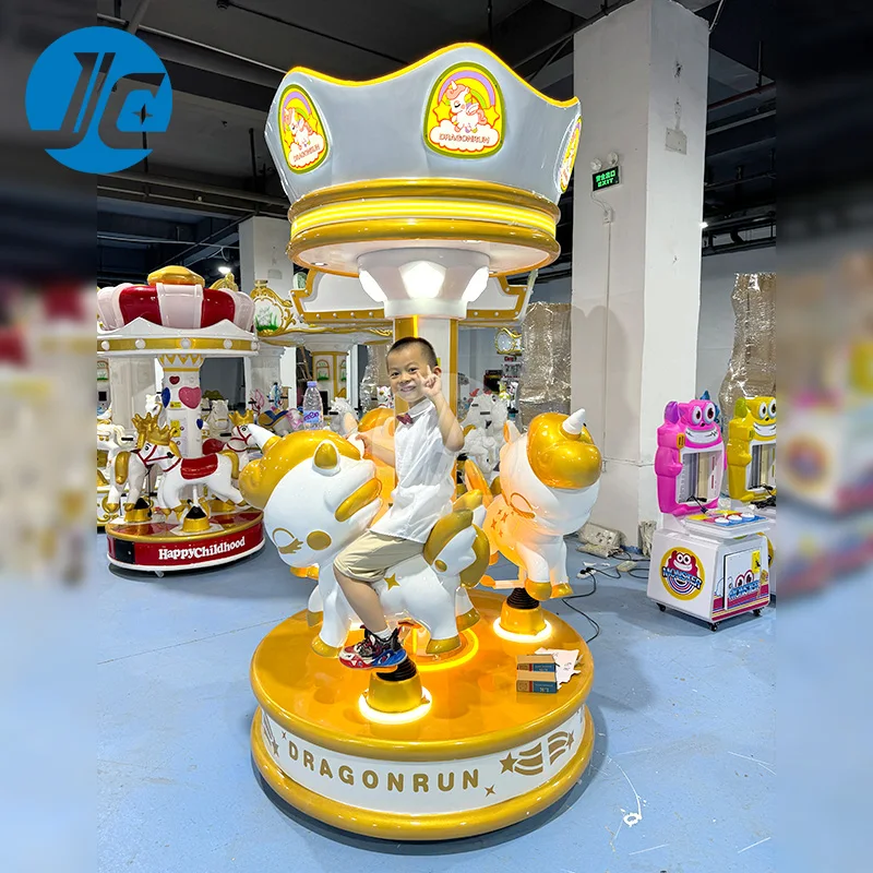 Coin-operated Colored Lights Fairground Merry Go Round Carousel for Sale