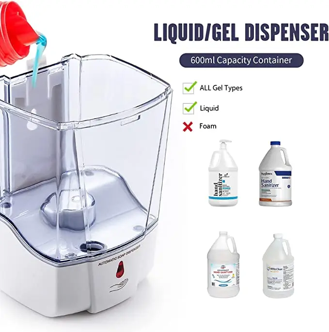 F1309 Auto Wall Mounted Sensor Automatic Gel pump  liquid soap dispensers