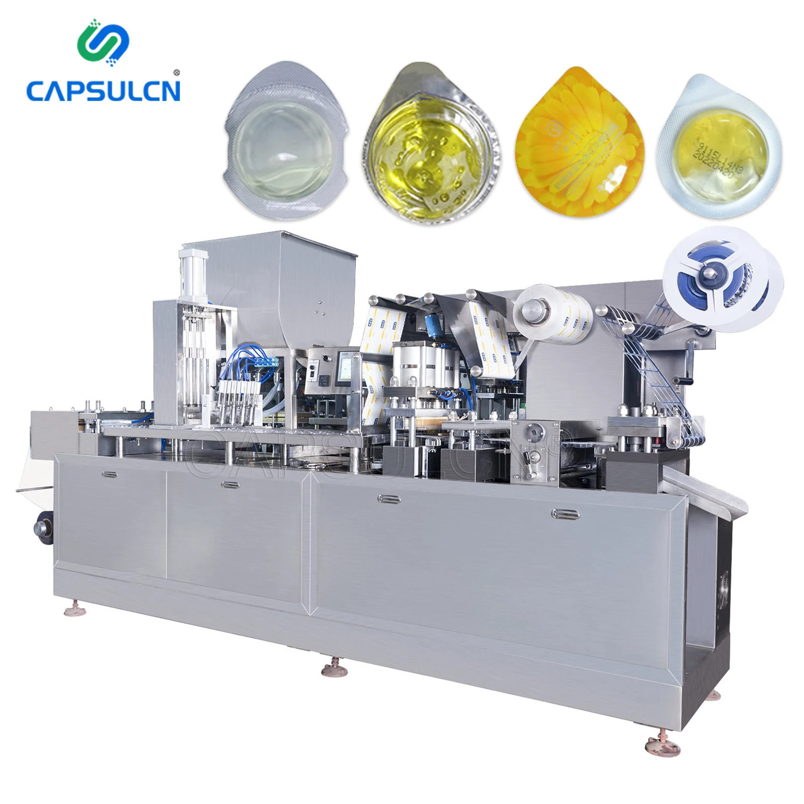 Full Automatic Oil Blister Packaging Honey Chocolate Sauce Cream Syrup Honey Jelly Cup Blister Packing Machine For Liquid
