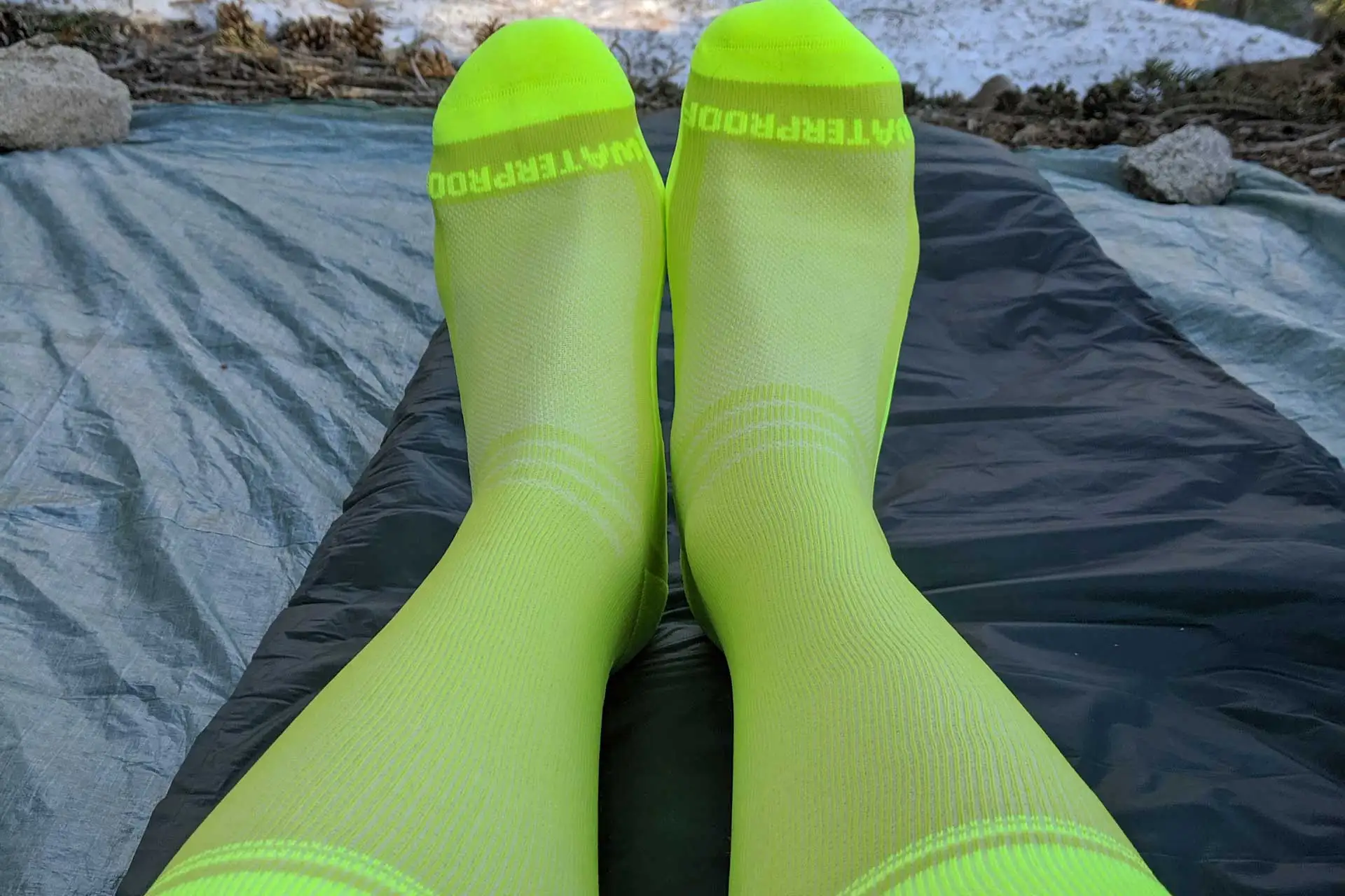 Waterproof Breathable Socks Men Water Cycling Socks Climbing Hiking knee high socks