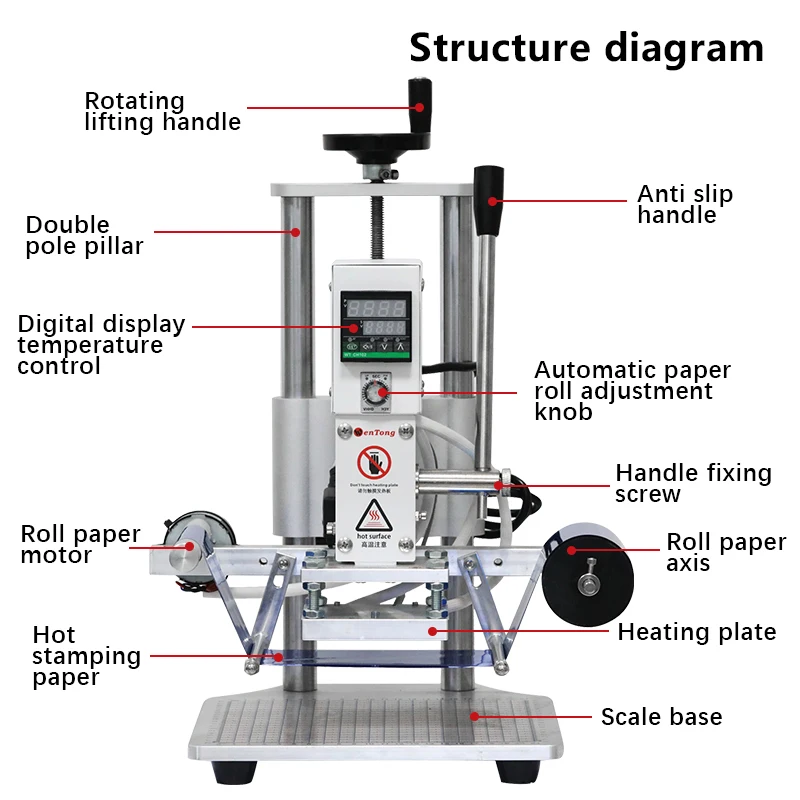 Fully Automatic Hot Stamping Machine Silver Brass Foil Letter Stamping Laser Custom Logo Leather Embossing Machine