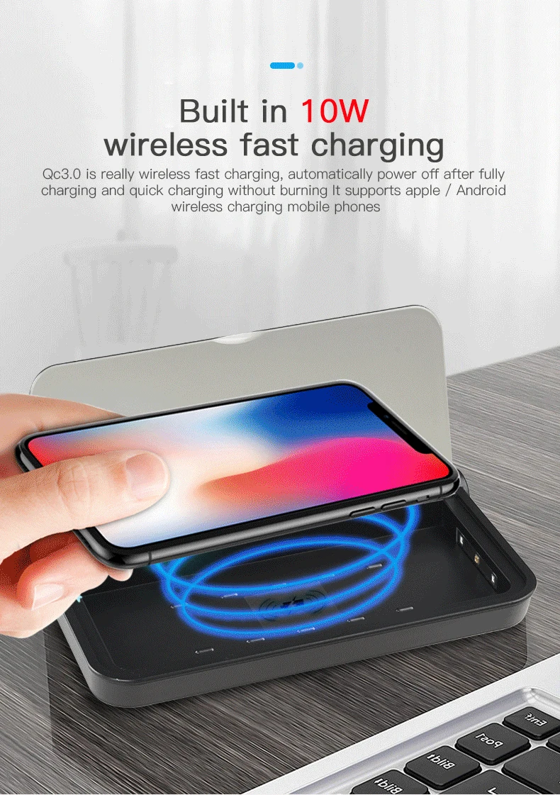 Ultraviolet disinfection fast charge wireless charger mobile phone disinfection equipment UV disinfection box