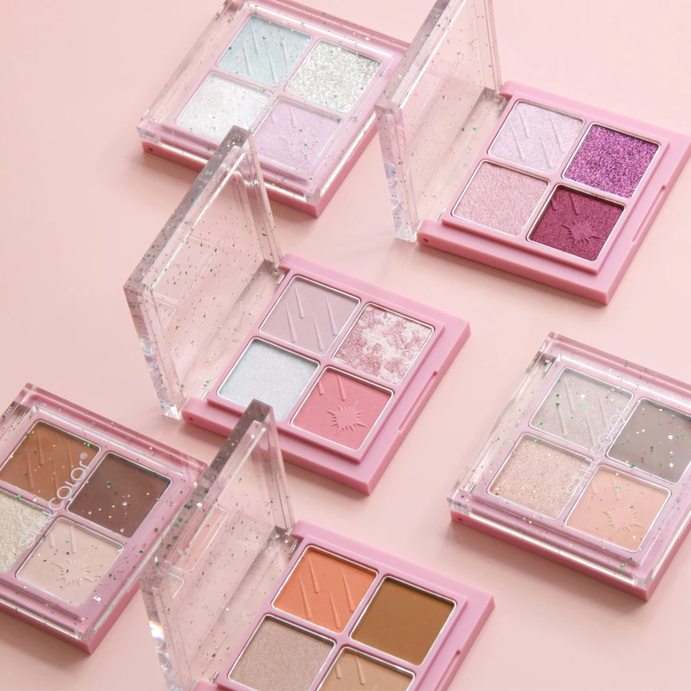 Hot selling vegan eyeshadow glitter eye shadow palette cosmetics eye shadow