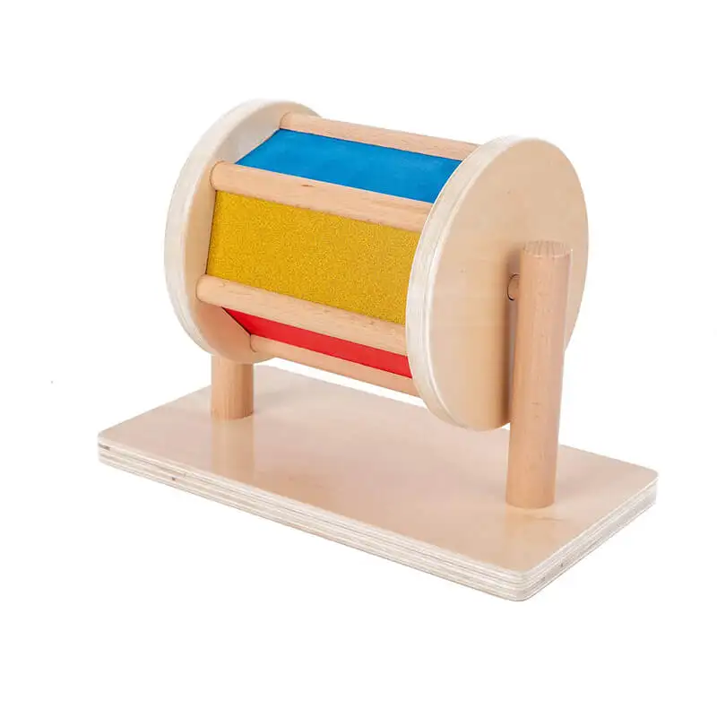 Double sided drawing easel with paper roller and magnetic board, adjustable height wooden easel for kids