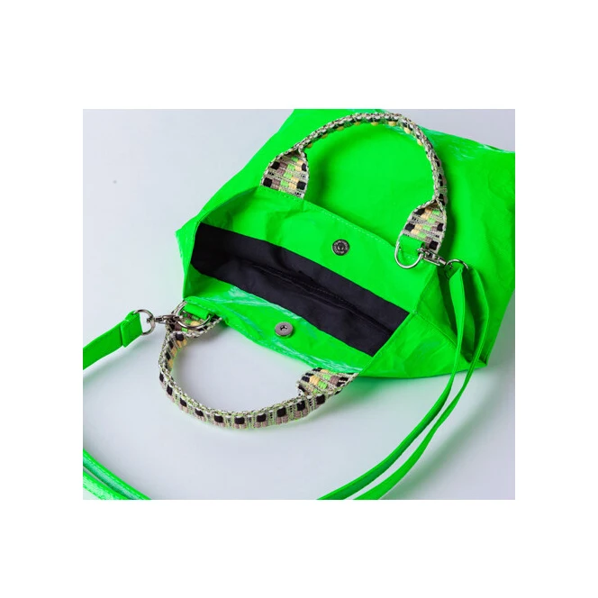 [MIYANSOL] оптовая продажа хорошая цена лучшие продажи Nion зеленый моющийся Dupont Tyvek на одно плечо сумка-тоут для девочек женщин