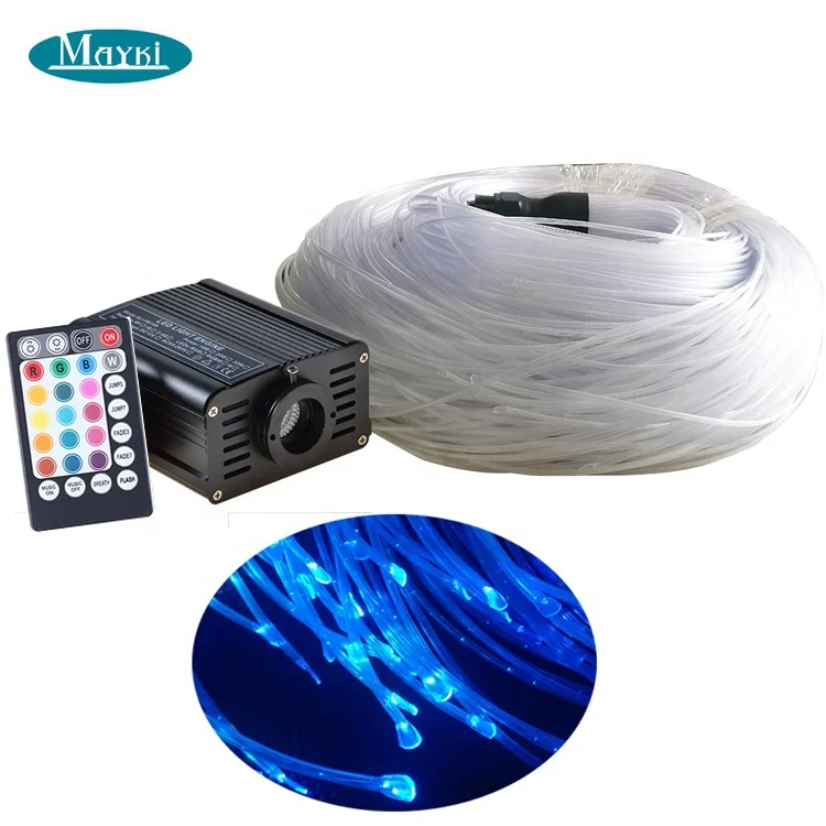 Sensory led fiber optic lights 3*0.75mm sparkle side glow cable light for fiber optic sensory kit