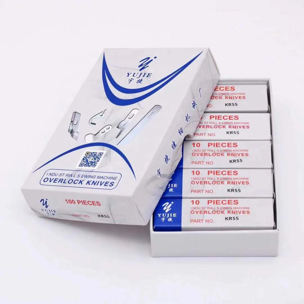 Нож для швейной машины Yujie KR55, запасные части, лезвие Siruba