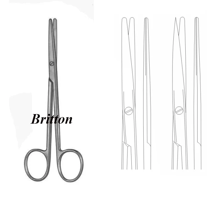 Высококачественные рассекающие ножницы METZENBAUM 14 см прямые