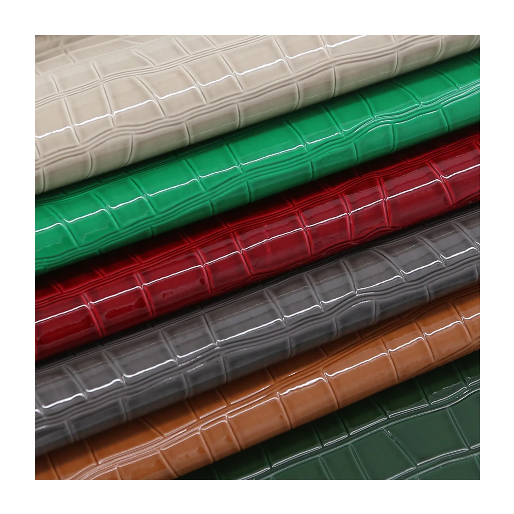 The New Customized product soft multicolor embossed rexine  leather PU material leather for making shoe upper