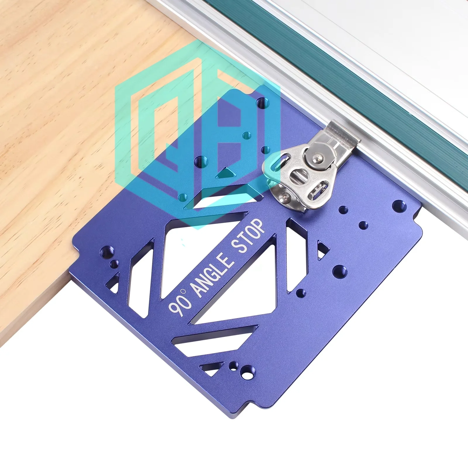 New Track Saw Square Guide Rail Clamp Woodworking 90 Degree Right Angle Guide Plate Aluminum Alloy Carpenter Angle Position Tool