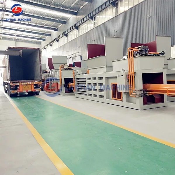 Waste can PET bottle grass baling hydraulic metal horizontal baler for waste paper baler prices
