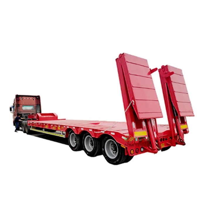 Трехосная гусеничная Шея 35 тонн 60 100 lowboy с лестницей трейлер лодка для Канады