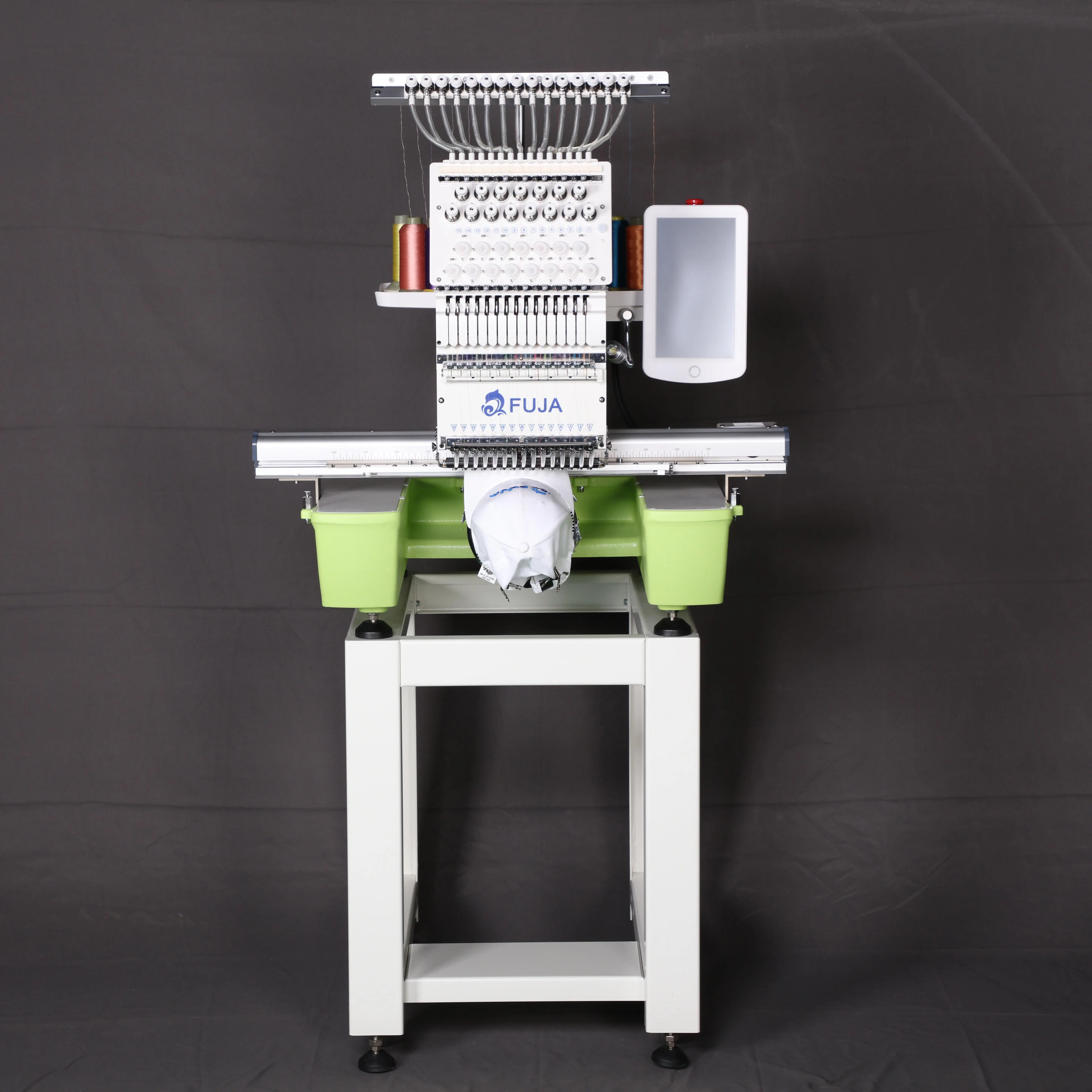 New Sewing Machine Single Head 12/15 Needles Hat Embroidery Machine