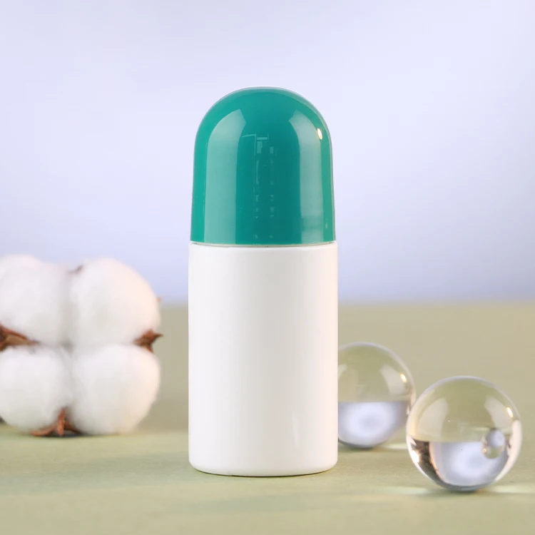 Empty Refillable Roll On Bottles Packaging PP Roller Ball 30ml 60ml 75ml 90ml Eco Friendly Plastic Roll On Bottle