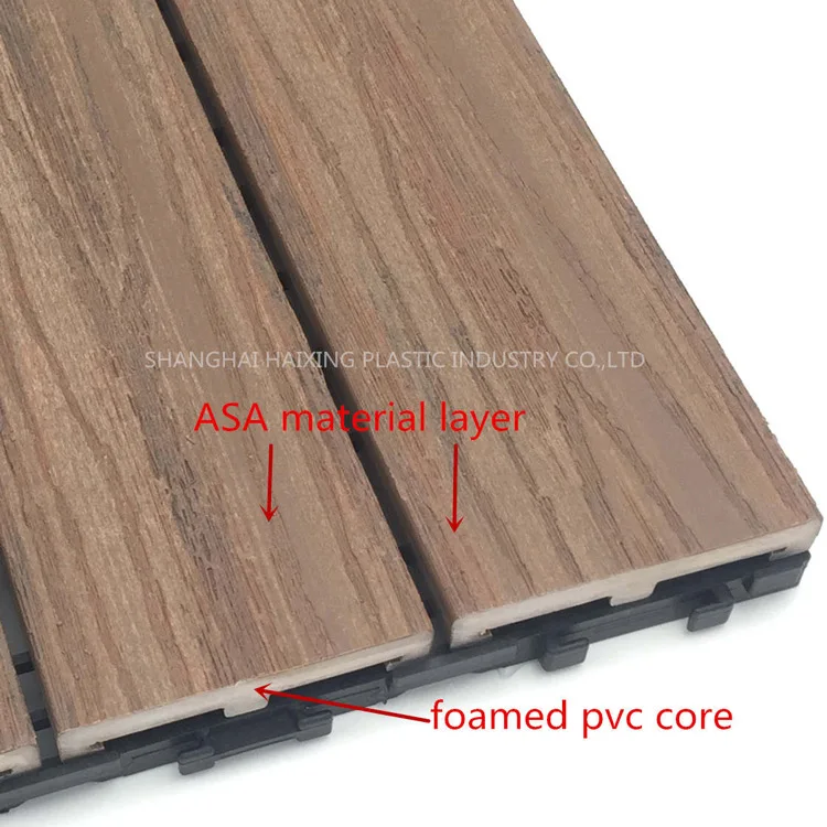 Factory price Stylish Skidproof Waterproof Fireproof WPC PVC Decking Outdoor