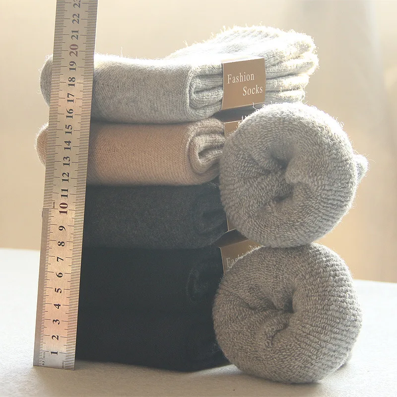 High Quality Wholesale Mens Wool Thick Winter Thermal Tube Crew Socks