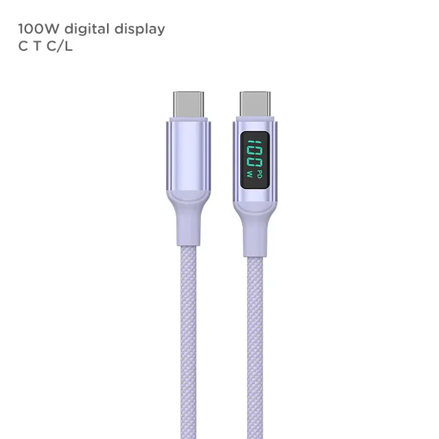 Source factory OEM service high quality usb type c to type c pd charging usb cable braided 3a fast charging