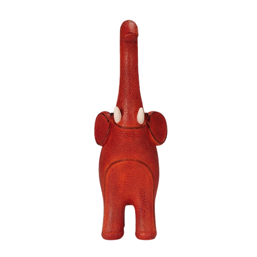 Resin red elephants animal home decorations  figurines resin elephants sculptural craft & gift