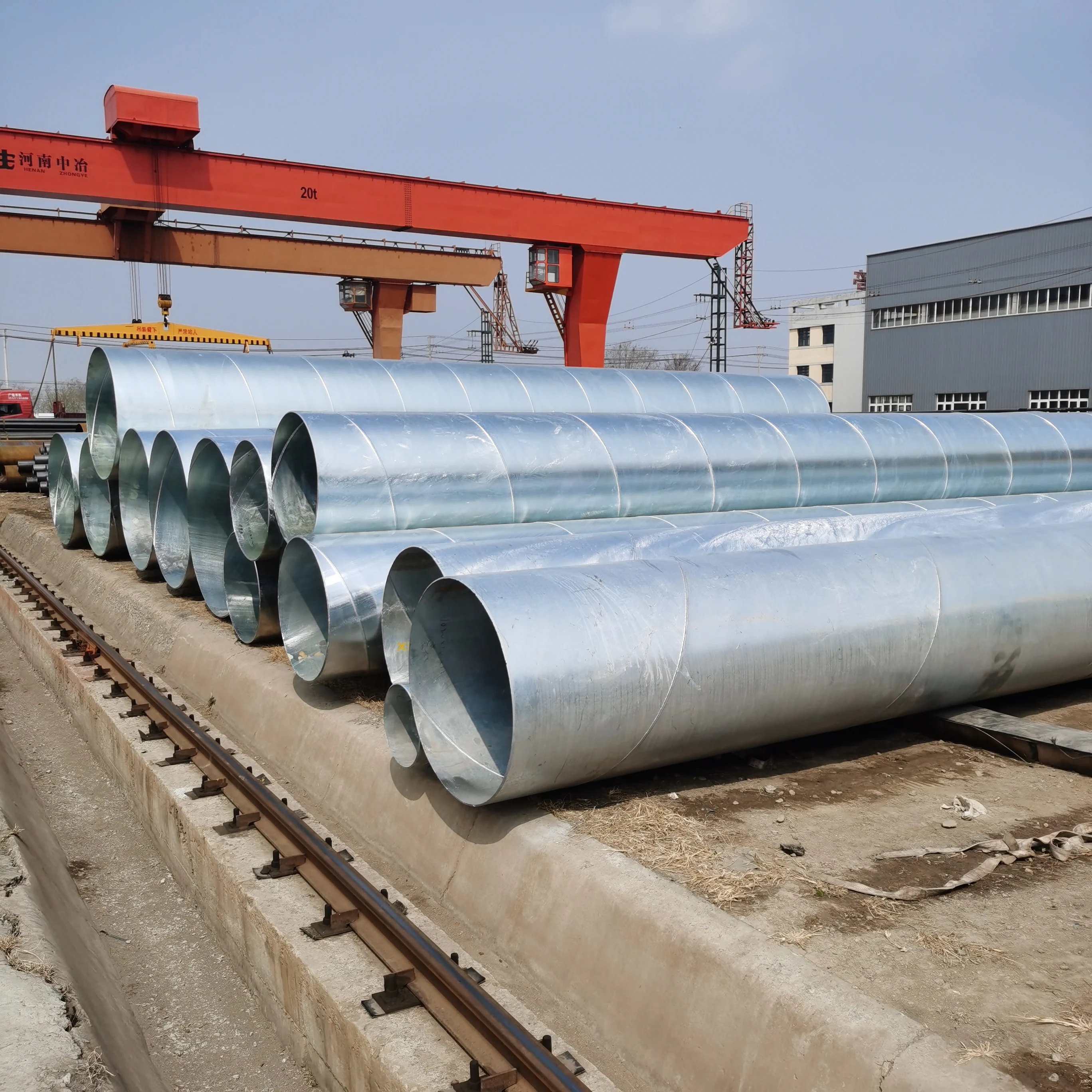 Line pipe SSAW API 5L Gr.B with hot dipped galvanization