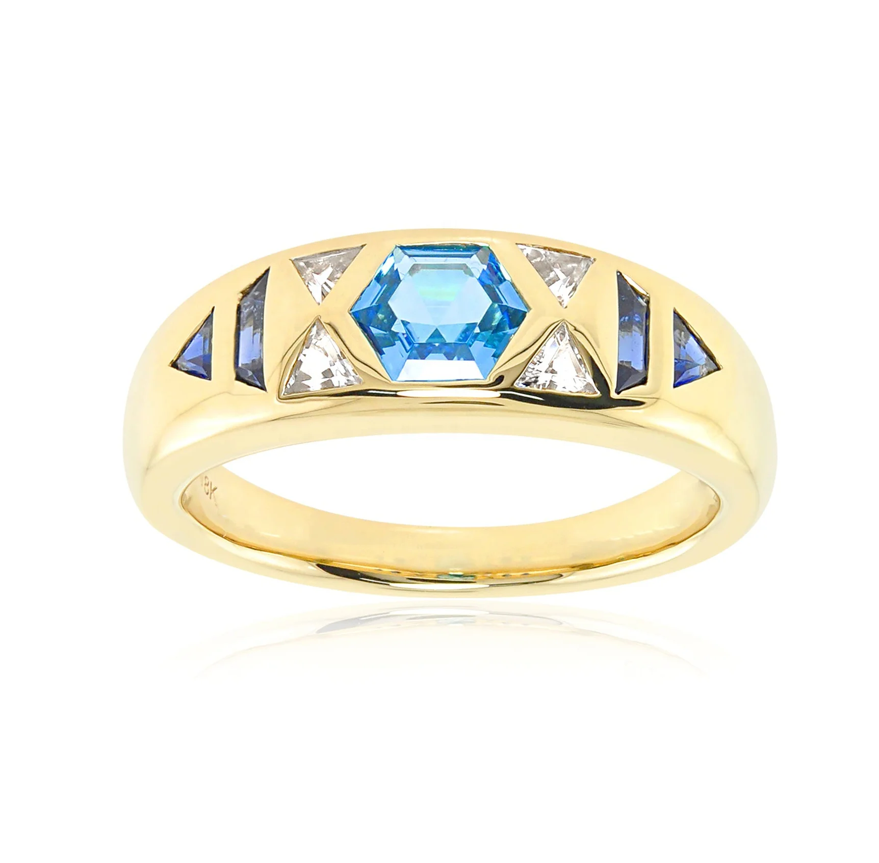 Milskye daily jewelry couple set 925 sterling silver trendy 2024 18k gold plated goddess gemstone gypsy rings