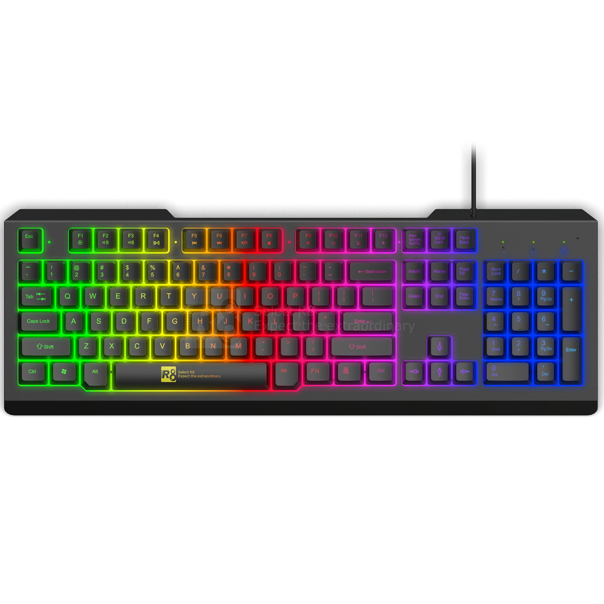 104 Keys Wired Gaming Backlight Waterproof Keyboard For Pc Computer Gamer Accept Custom Layouts In Multiple Languages