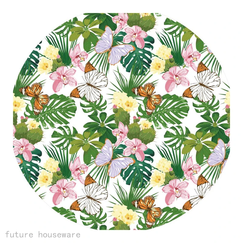 High Quality environmentally friendly flower girl jacquard microfiber printed beach towel