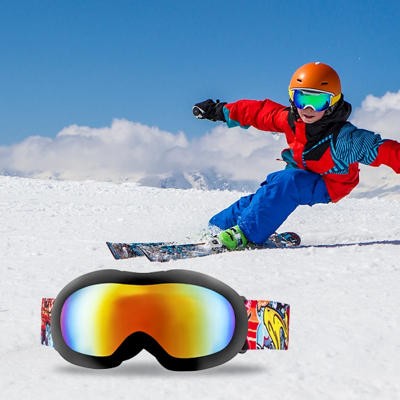 Outdoor skiing eyes protection wholesale custom ski goggles magneticlens snow goggles snowboard glasses